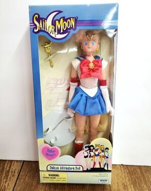 Vintage 1995 Sailor Moon Deluxe Adventure Doll 11.5" Irwin Bandai Toy NIB Sealed